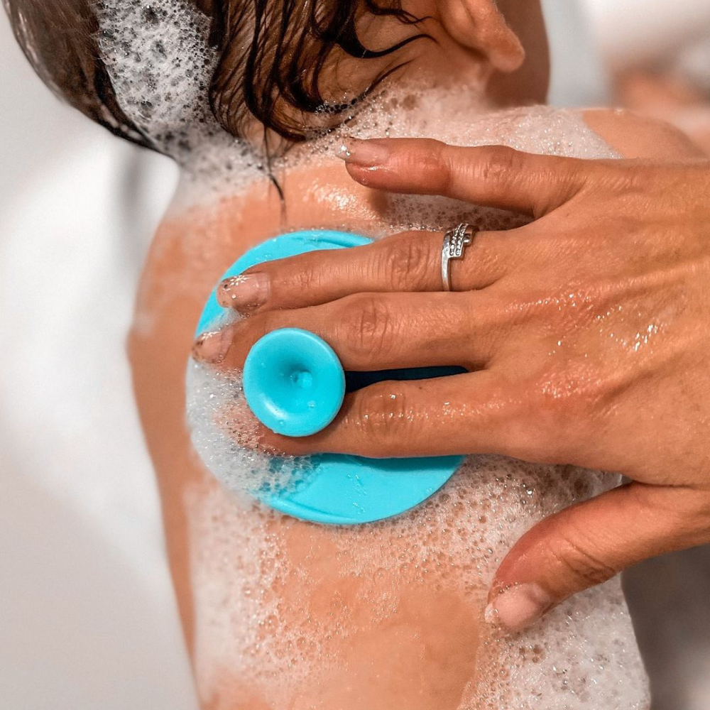 Spazzola per il bagnetto in silicone