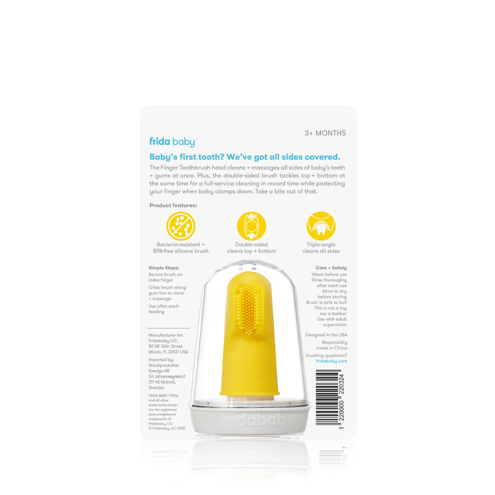 Spazzolino da dito in silicone doppio