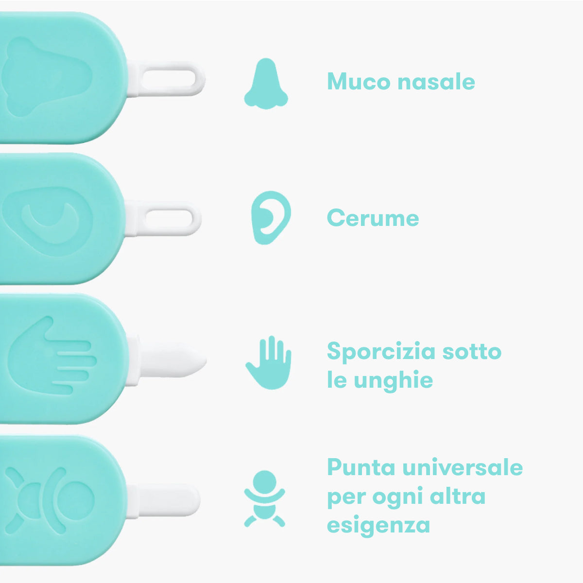 Prodotto essenziale per la pulizia di naso,orecchie e unghie