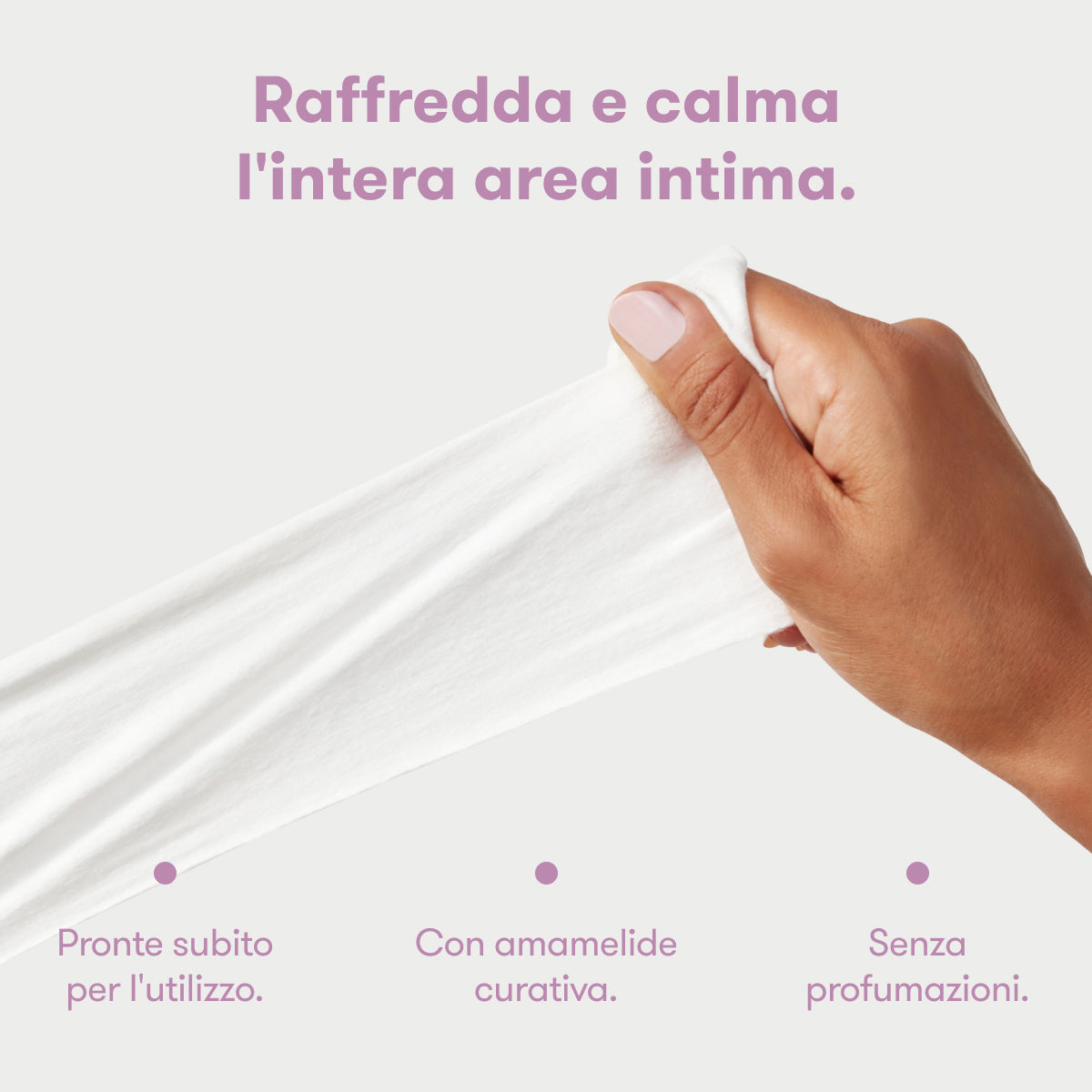 Salviette rinfrescanti per il perineo