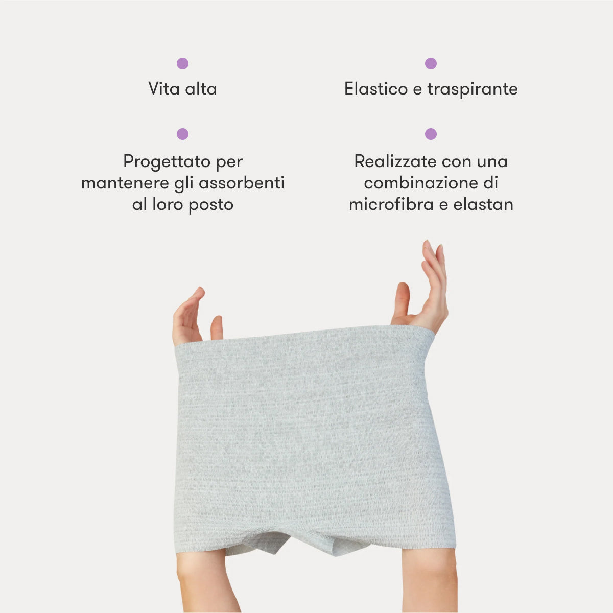 Intimo monouso a vita alta post parto cesareo (8 pezzi)