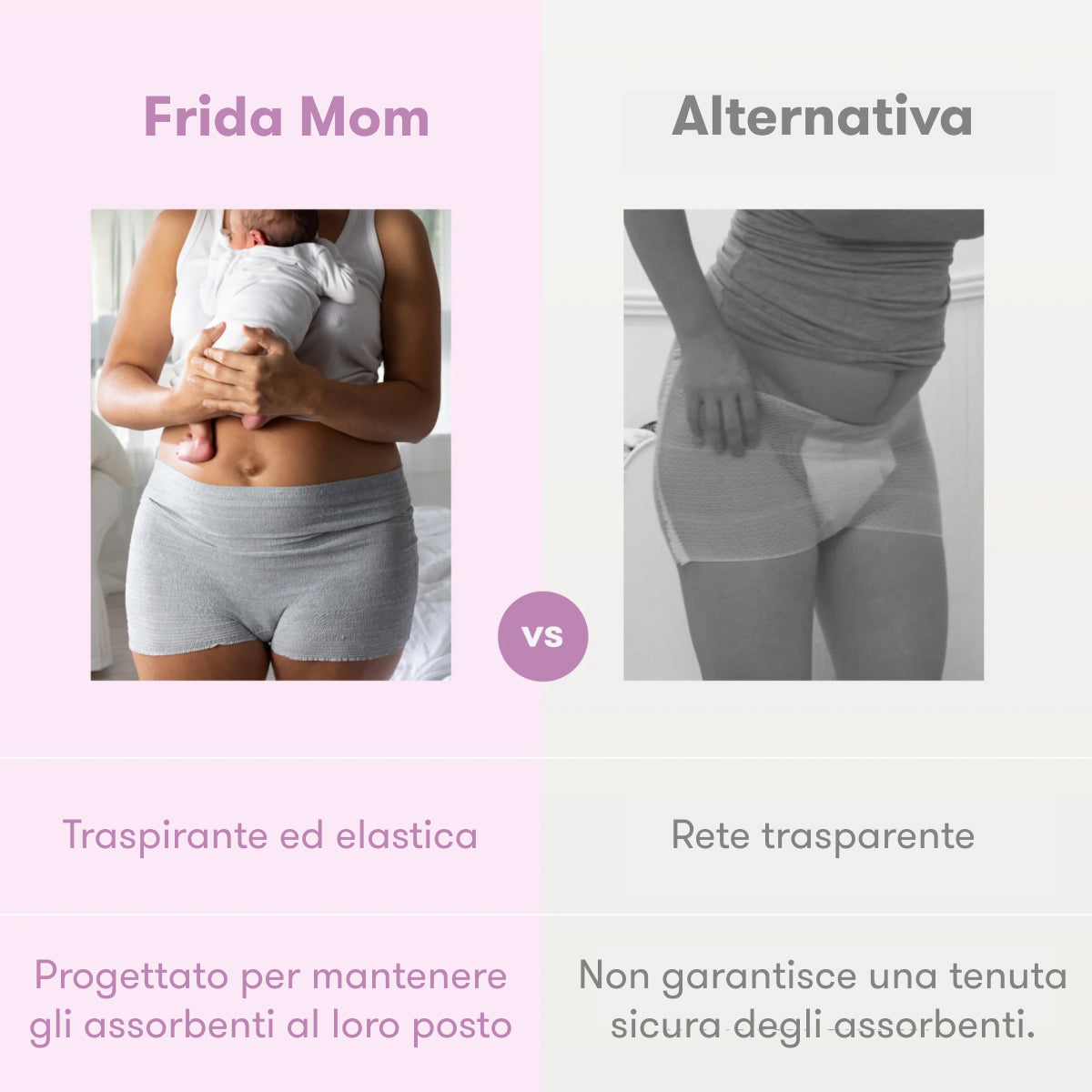 Intimo monouso a vita alta post parto cesareo (8 pezzi)