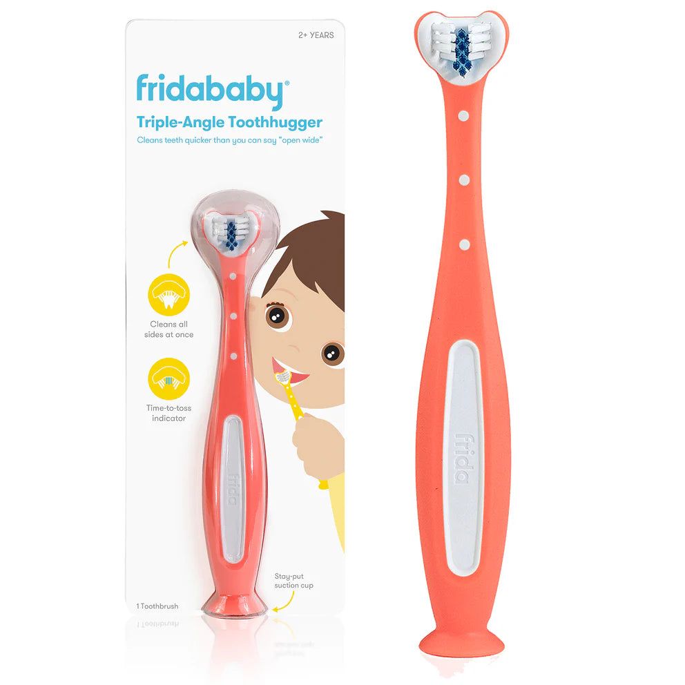Spazzolino per bambini triangolare Toothhugger - Rosa